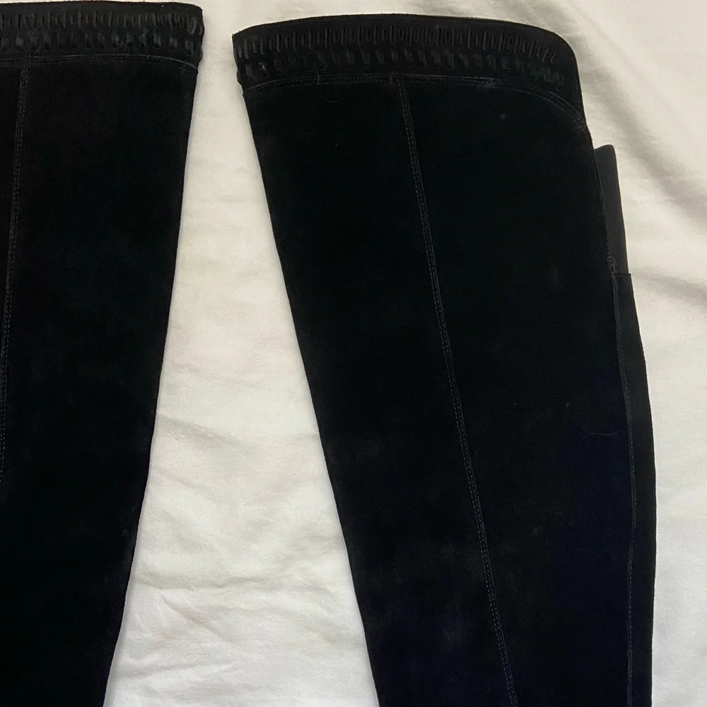 Vince Camuto Madolee Black Suede Over the Knee Boot